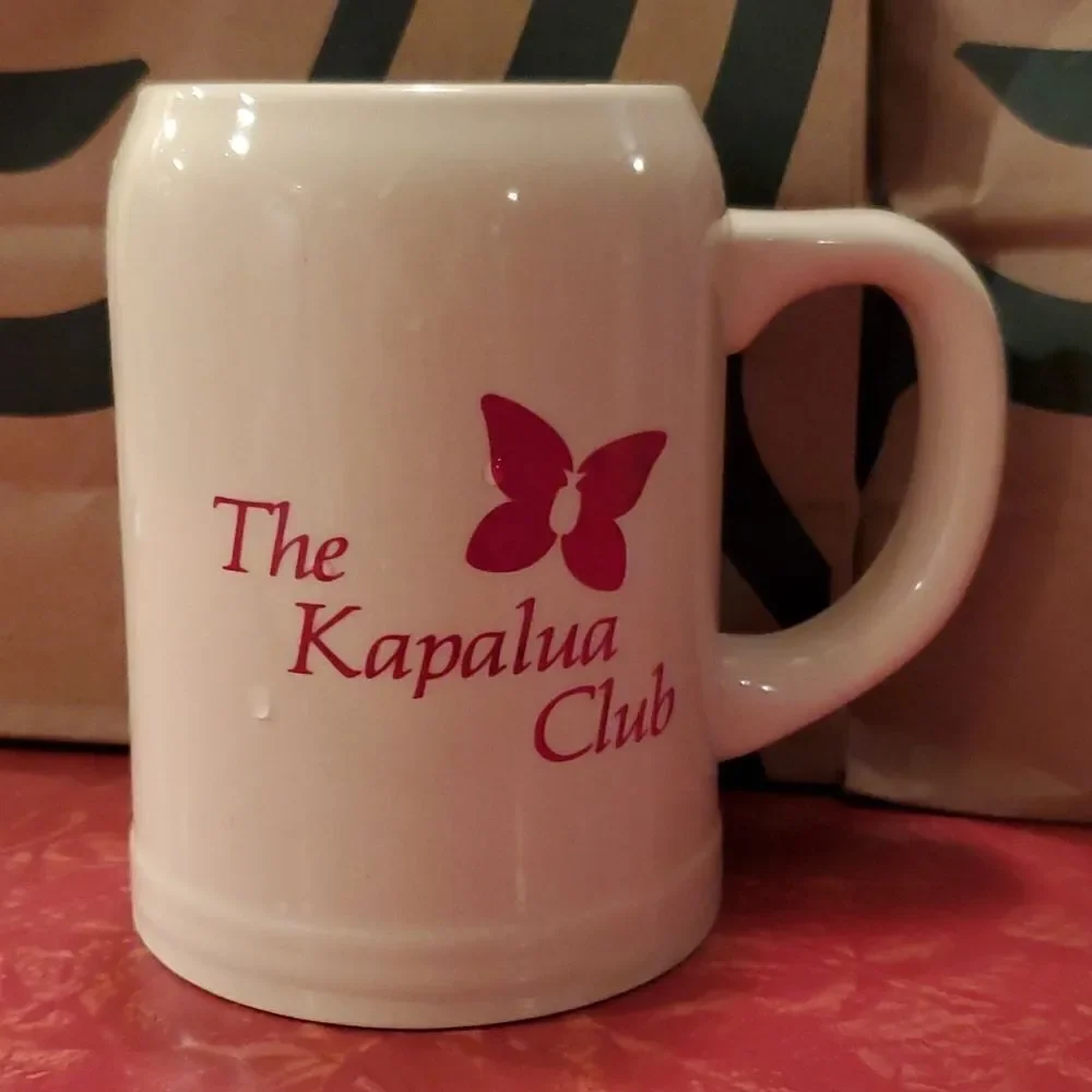 Large Kapalua Club Beer Mug Stein 20 oz.